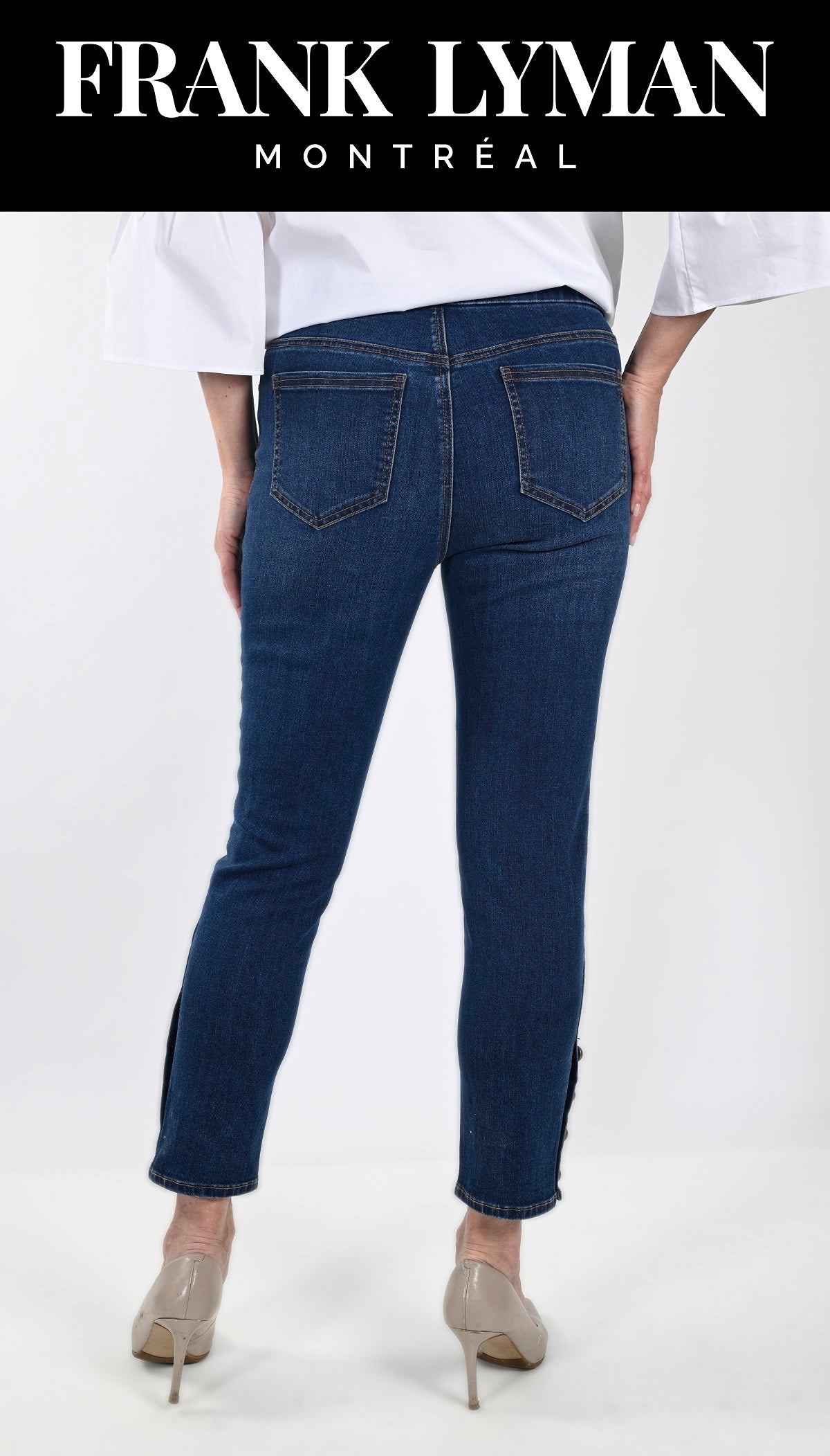 Frank Lyman Montreal Pull On Jeans-Buy Frank Lyman Montreal Jeans Online-Frank Lyman Montreal Online Denim Shop