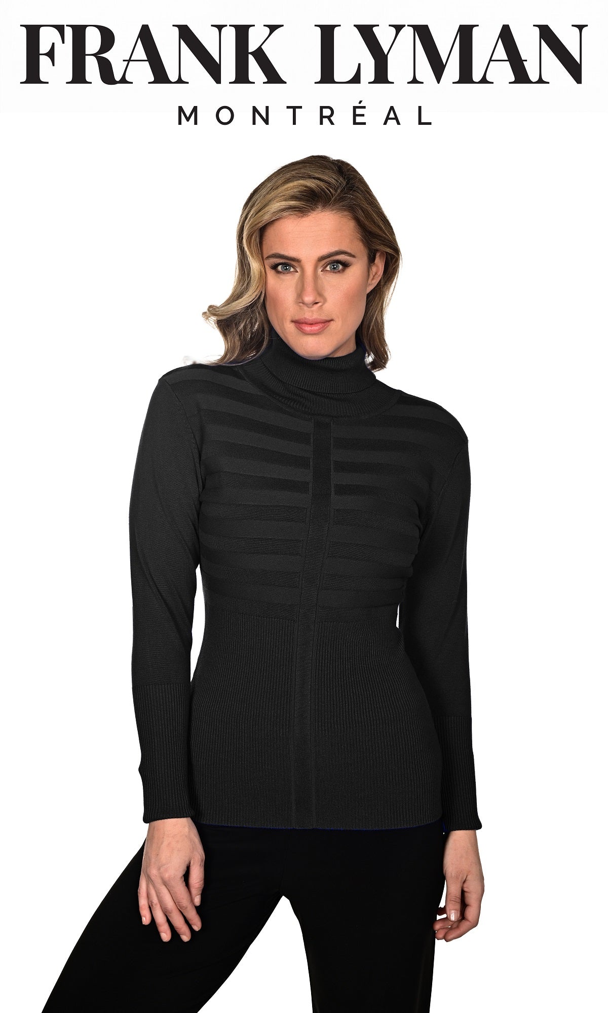 Frank Lyman Montreal Black Sweater-Buy Frank Lyman Montreal Sweaters Online-Online Sweater Shop
