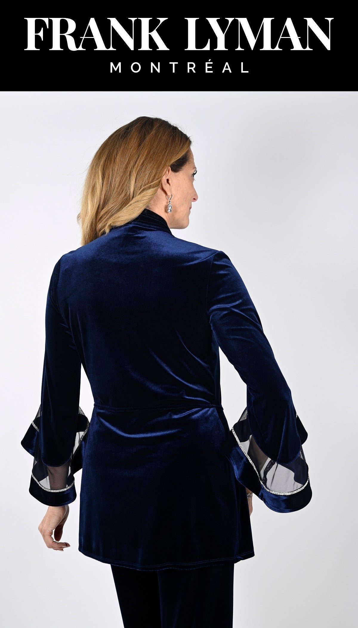 Frank Lyman Montreal Evening Jacket-Frank Lyman Montreal Velvet Evening Jacket-Buy Frank Lyman Montreal Evening Wear Online-Party Wear Online-Frank Lyman Montreal Fall 2023