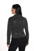 Frank Lyman Montreal Brown Rhinestone Moto Jacket