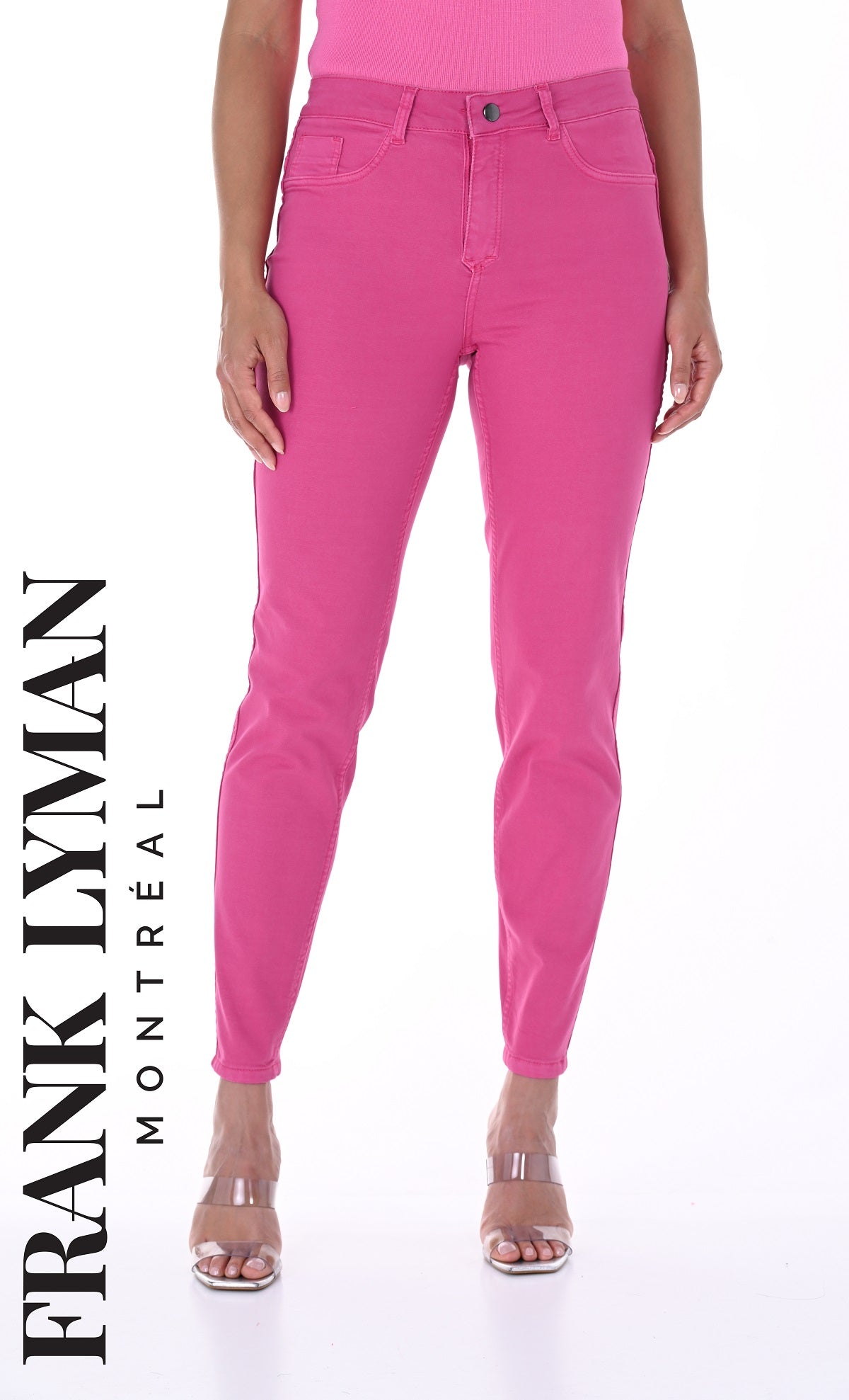 Frank Lyman Montreal Reversible Fuchsia Print Jeans