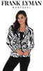 Frank Lyman Montreal Black White Jacket-Black White Professional Blazer