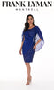 Frank Lyman Montreal Imperial Blue Sequin Dress-Imperial Blue Sequin Cocktail Dress