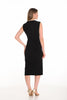 Frank Lyman Black midi dress with side cinch detail