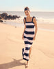 Frank Lyman Montreal Navy white maxi dress