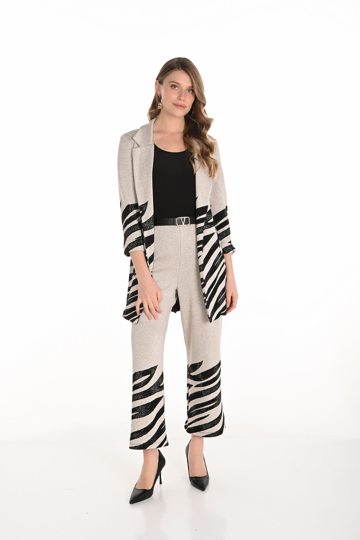 Frank Lyman Pant 253339 Beige/Black