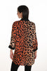Frank Lyman Montreal Leopard print sequin polyester blouse.