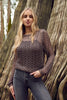 Frank Lyman Black wide leg  5 pocket jeans with sequin front detail