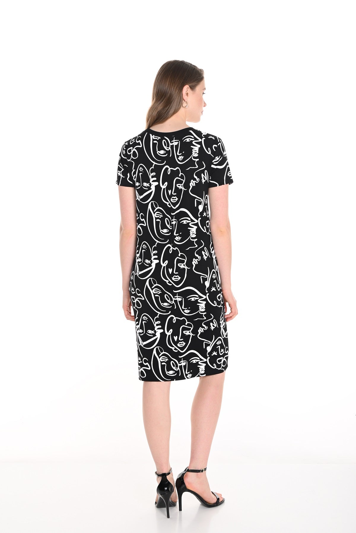 Frank Lyman Montreal Slip on black white dress