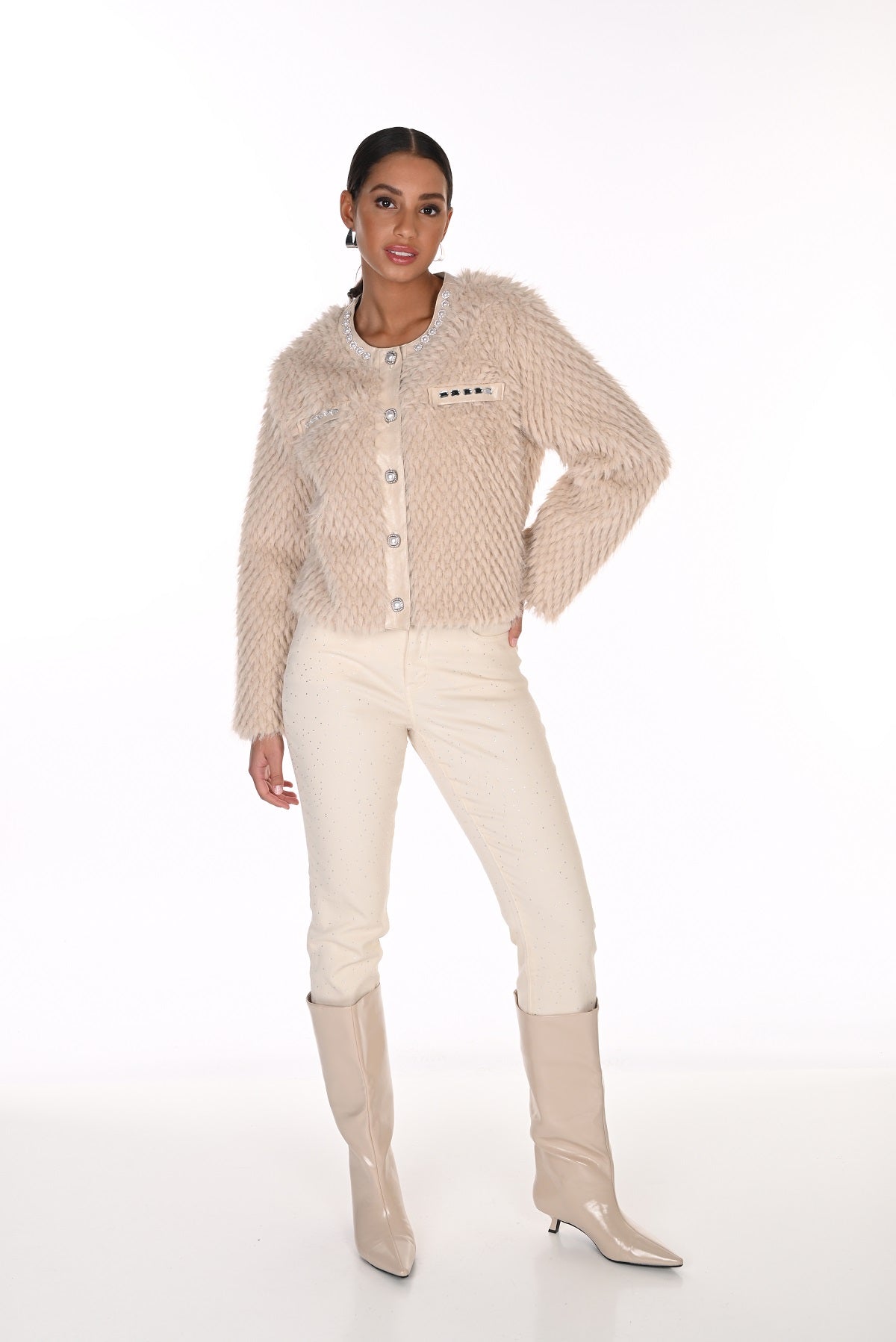 Stylish Faux Short Jacket. Frank Lyman 263709
