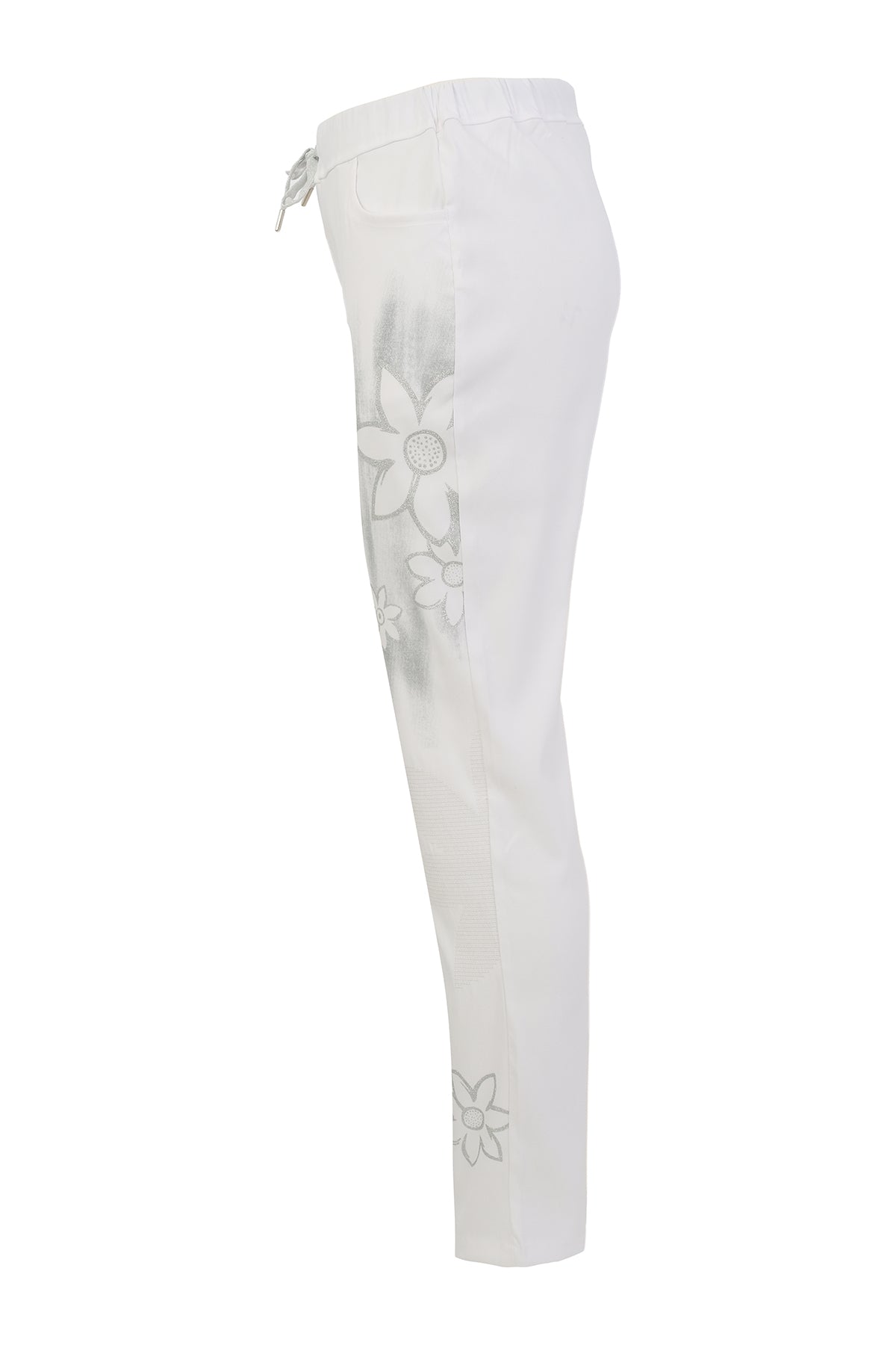 Pantalon court en maille extensible décontractée. Tricotto Style 56316