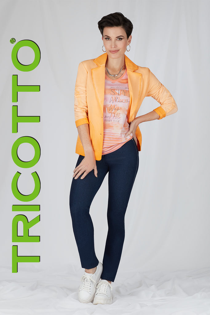 Tricotto Ombre Orange Cotton Blazer