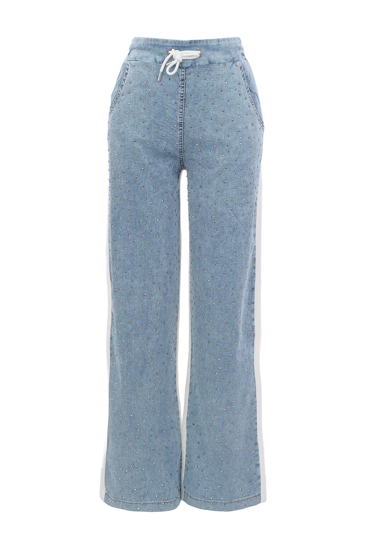 Jean souple clouté. Tricotto Style 56260