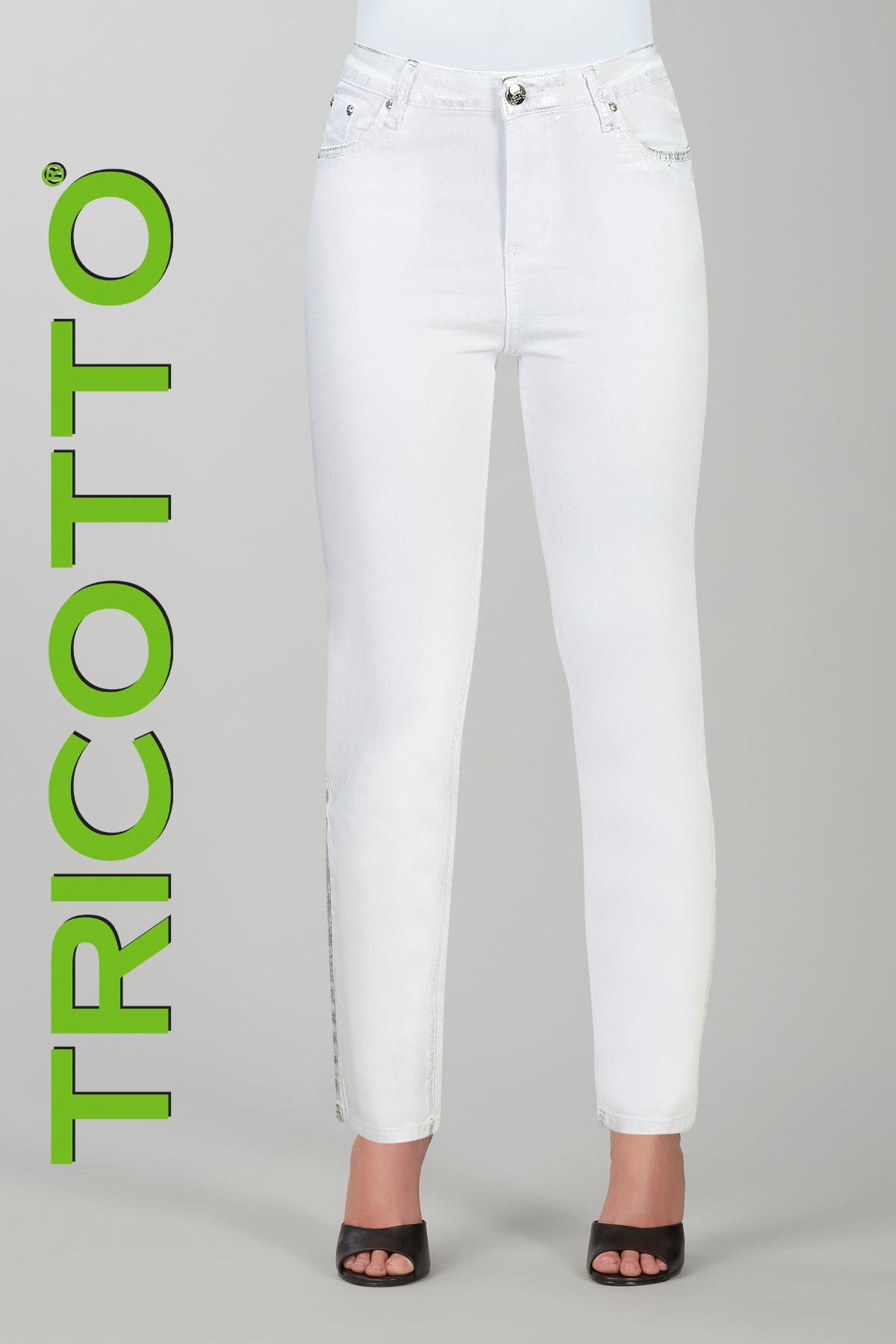 752-S25 (Jeans) Gris et Blanc