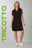 Tricotto black dress with front sequin detail
