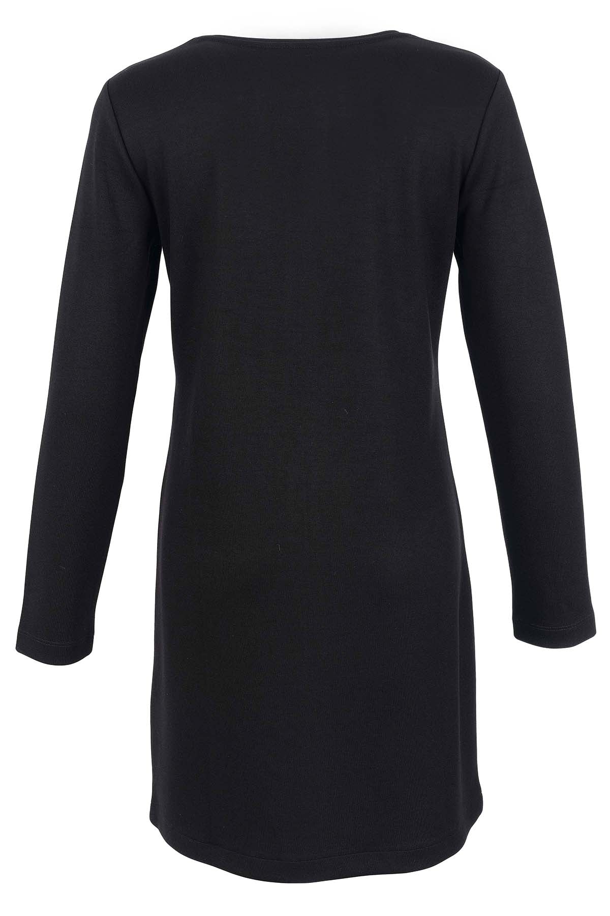 Textured Knit Dress With Gold Sequin Detail. Tricotto 96036