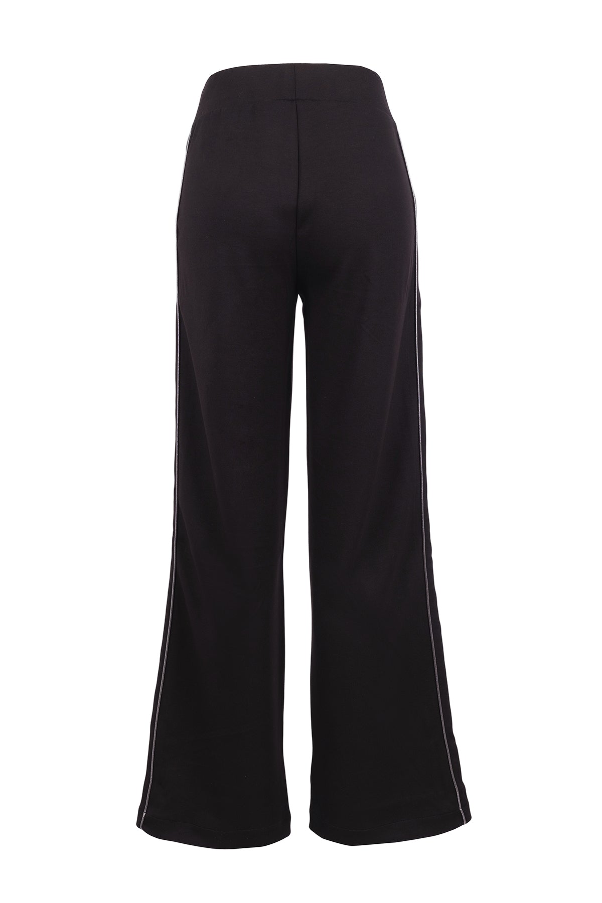 Pantalon large en maille texturée avec applique florale. Tricotto 96132