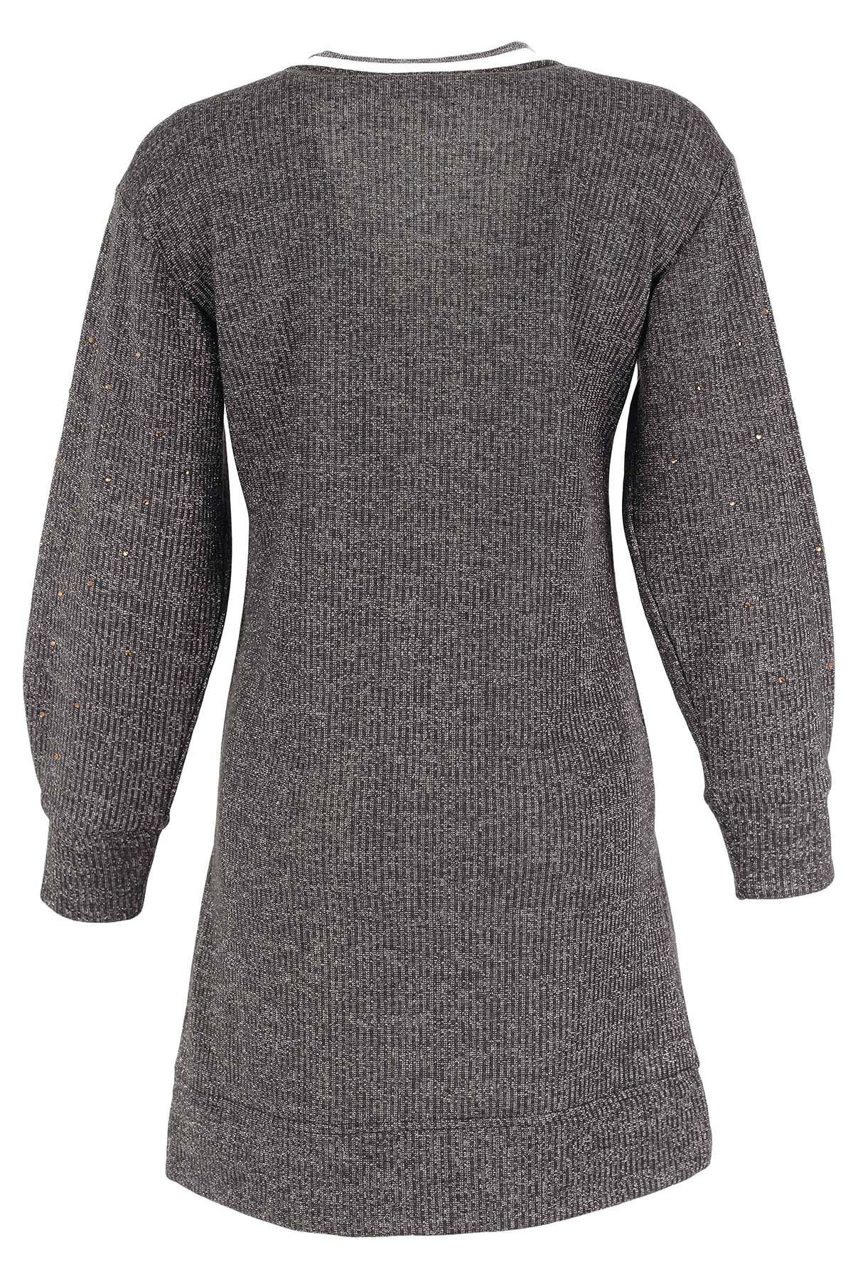 Sweater Knit Dress With Pockets. Tricotto 96151