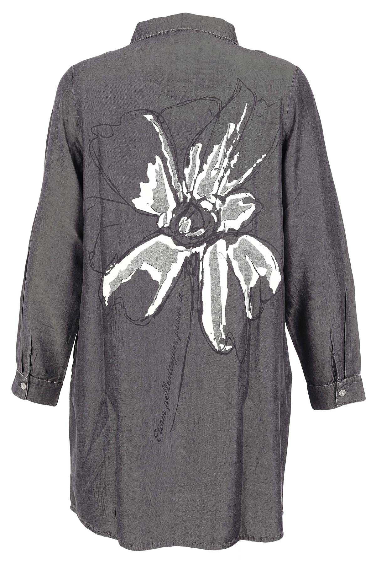 Robe en maille de Lyocell toutes saisons avec détails imprimés de sequins. Tricotto 96159