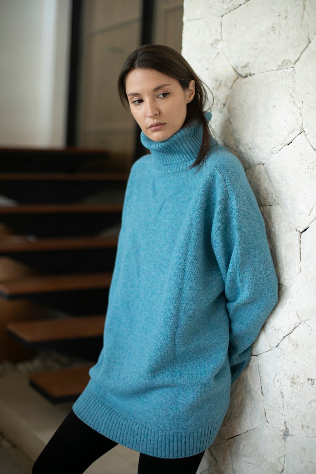 Top Pick. Dog Walker Sweater. Echo Verde EV8003 (Azure-Happy Green)