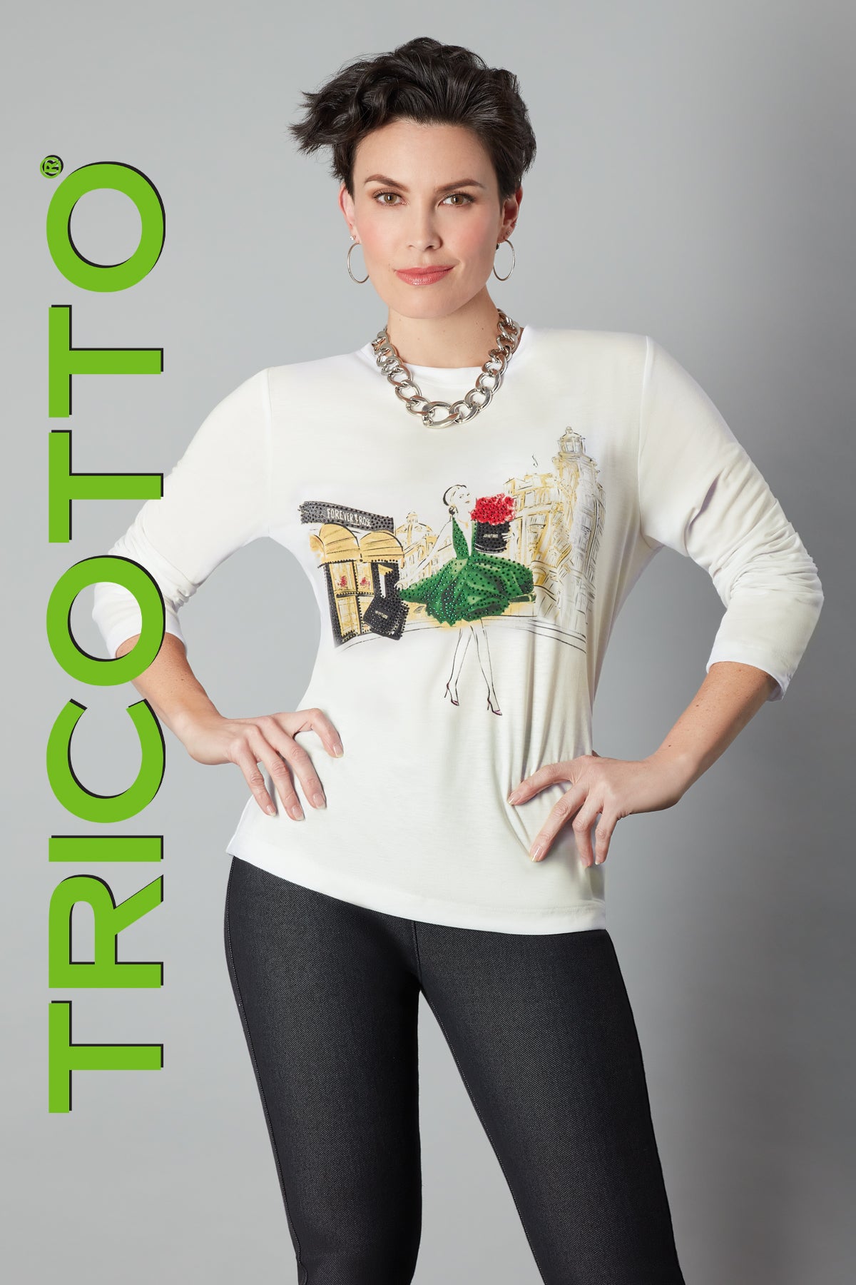 Tricotto T-shirts-Buy Tricotto T-shirts Online-Women's T-shirts Online-Women's Online T-shirt Shop-Tricotto Clothing Montreal