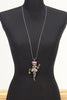 Les nana fashion necklace in black multi