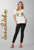 Jane & John T-shirt with front sequin fashion print detail