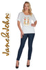 Tricotto Crystal Stone Sandal T-shirt-Tricotto Premium T-shirts