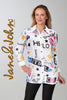 Jane & John Blouse with sequin fashion print detail.