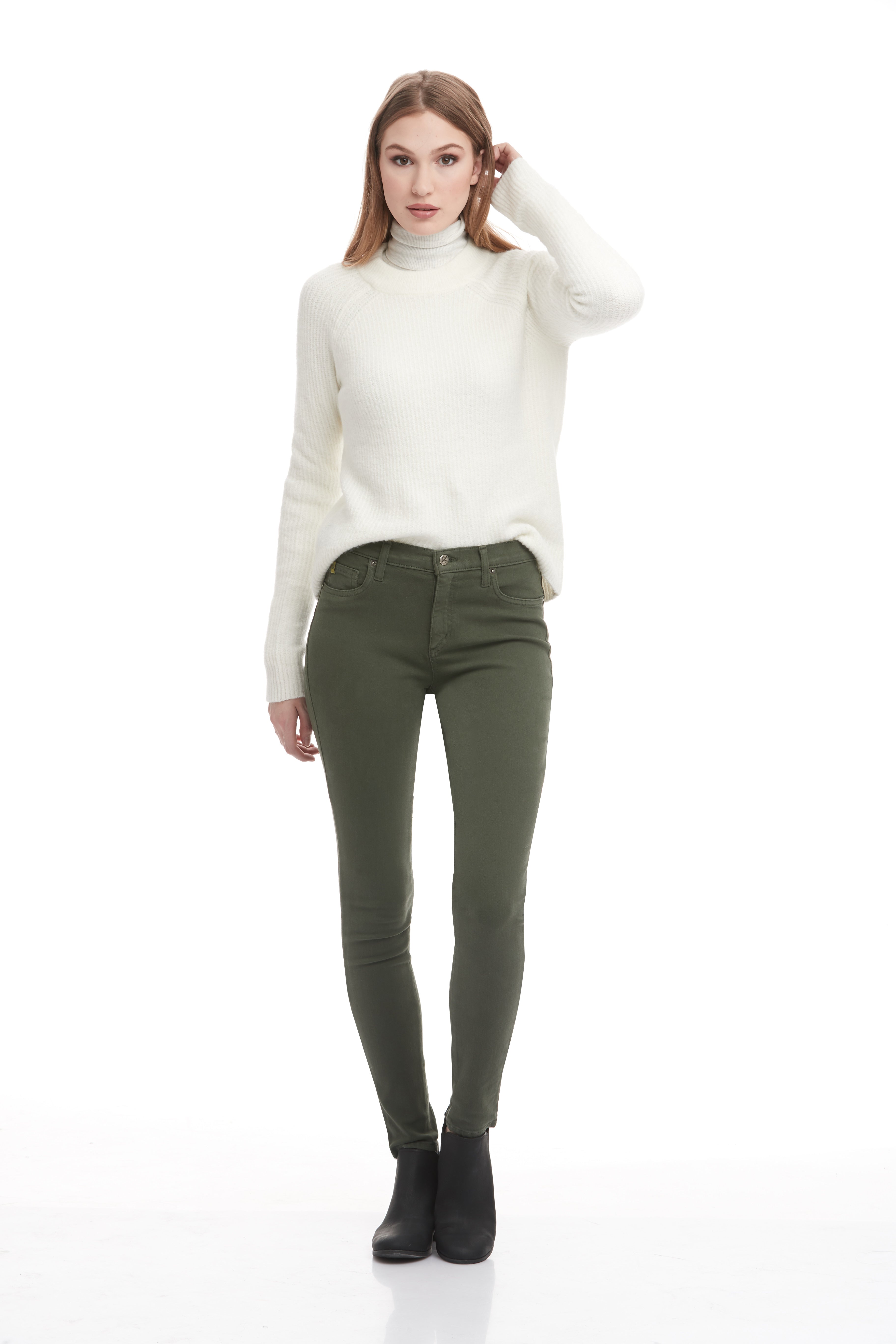 1711CO-R30  (Skinny Jeans) Deep Atlantic-Kiwi Colours  40% Off