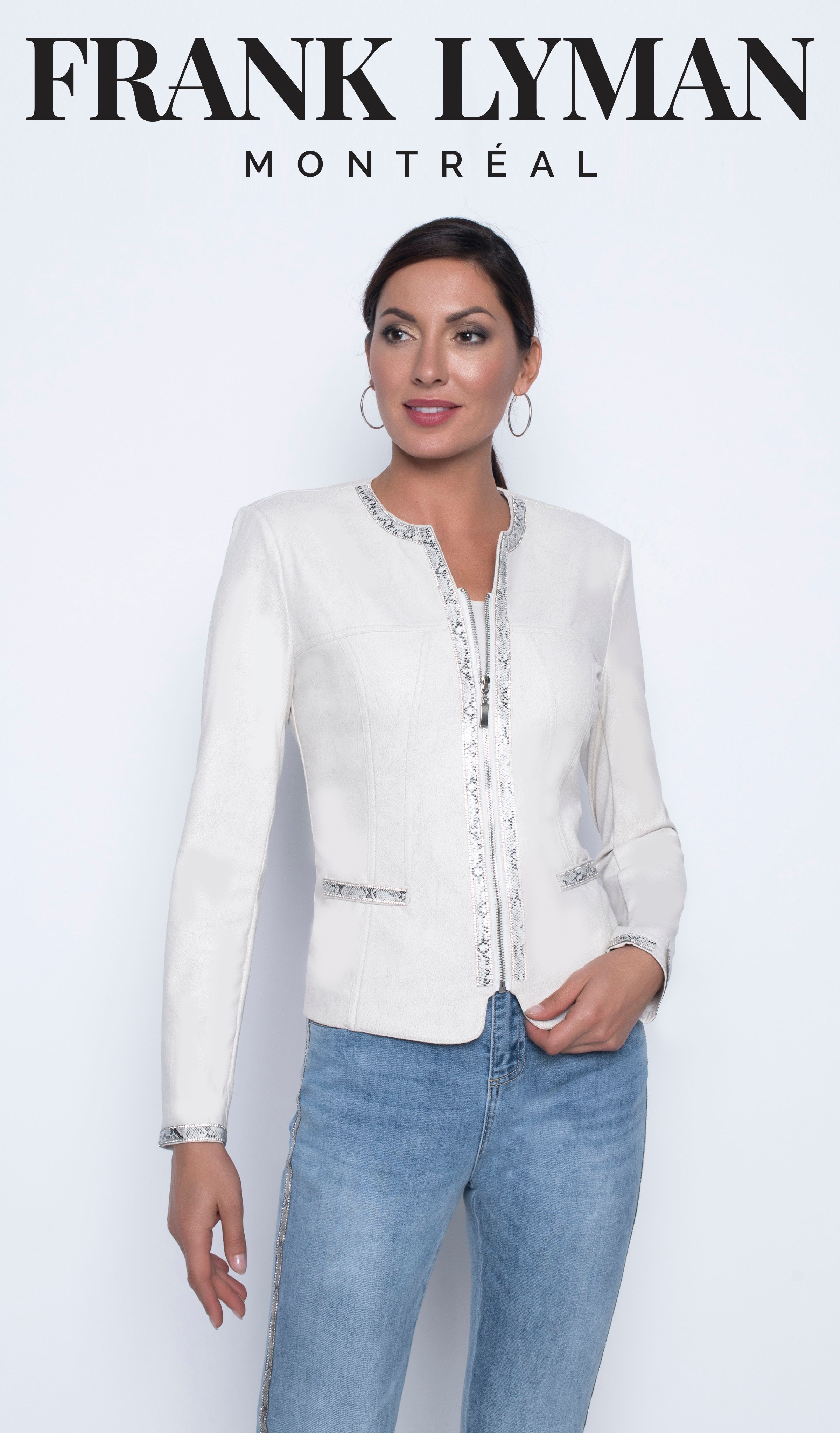 Frank Lyman Jackets-Frank Lyman Snakeskin Print Jacket-Frank Lyman Jeans-Frank Lyman Fashion Online