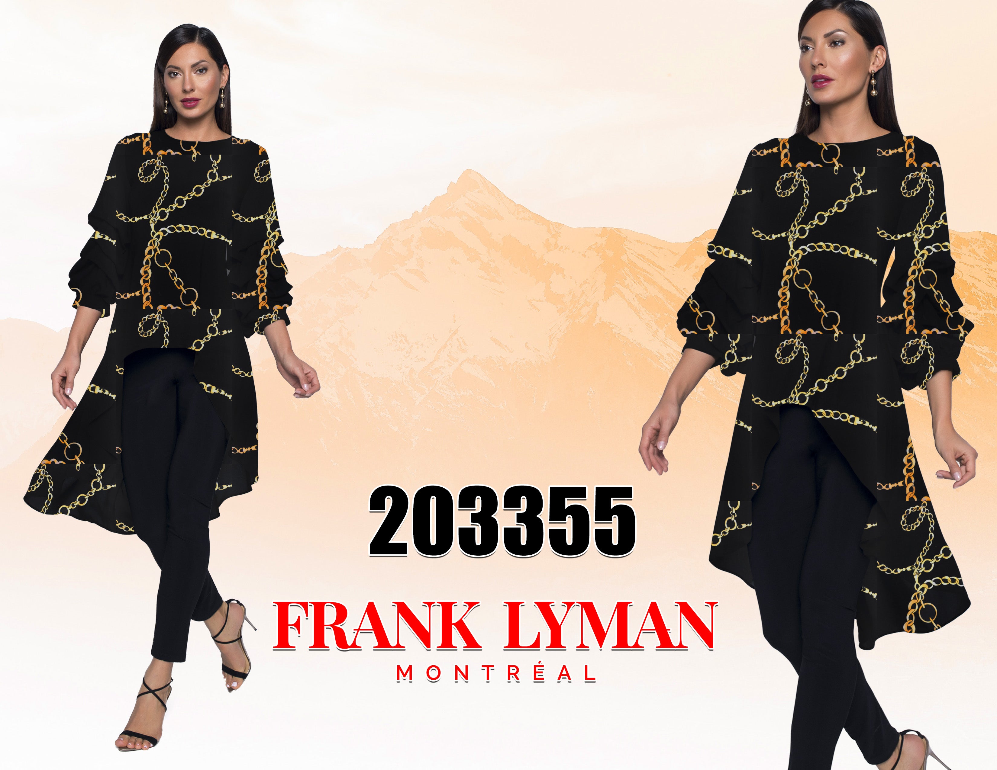 203355 (Tunique) Montré avec legging (noir) 002 (Disponible en noir 195086)