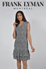 Frank Lyman Montreal Dresses-Buy Frank Lyman Montreal Dresses Online-Frank Lyman Montreal Black-white Dresses-Frank Lyman Montreal Spring 2022-Frank Lyman Montreal Online Dress Shop