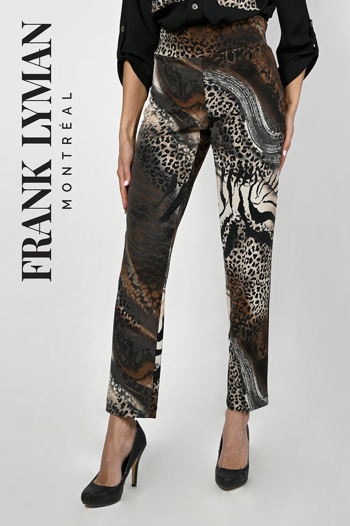 Frank Lyman Montreal Leopard Pants-Buy Frank Lyman Montreal Pants Online-Frank Lyman Montreal Silhouette Pants
