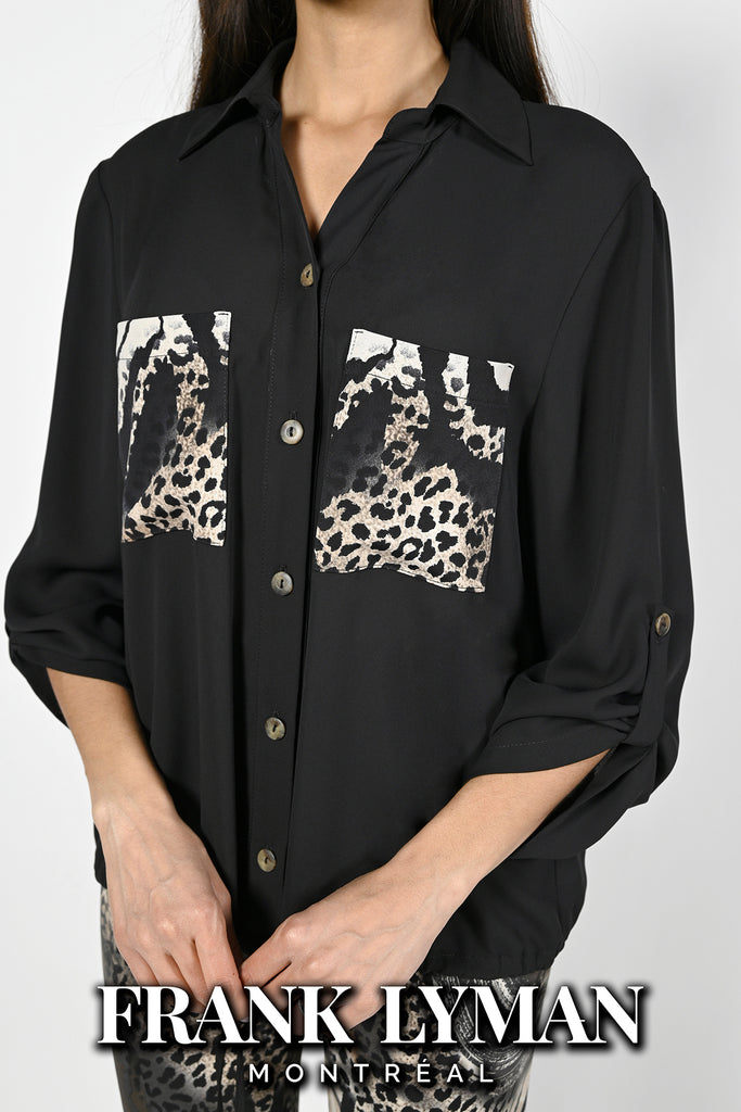 Frank Lyman Montreal Blouse-Buy Frank Lyman Montreal Blouses Online-Frank Lyman Montreal Leopard Print Blouse