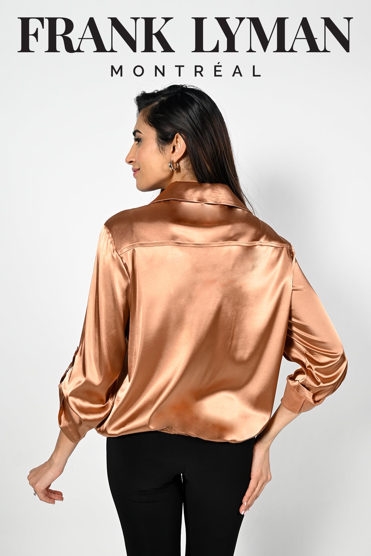 Frank Lyman Montreal Blouse-Frank Lyman Montreal Nutmeg Blouse-Buy Frank Lyman Montreal Blouses Online