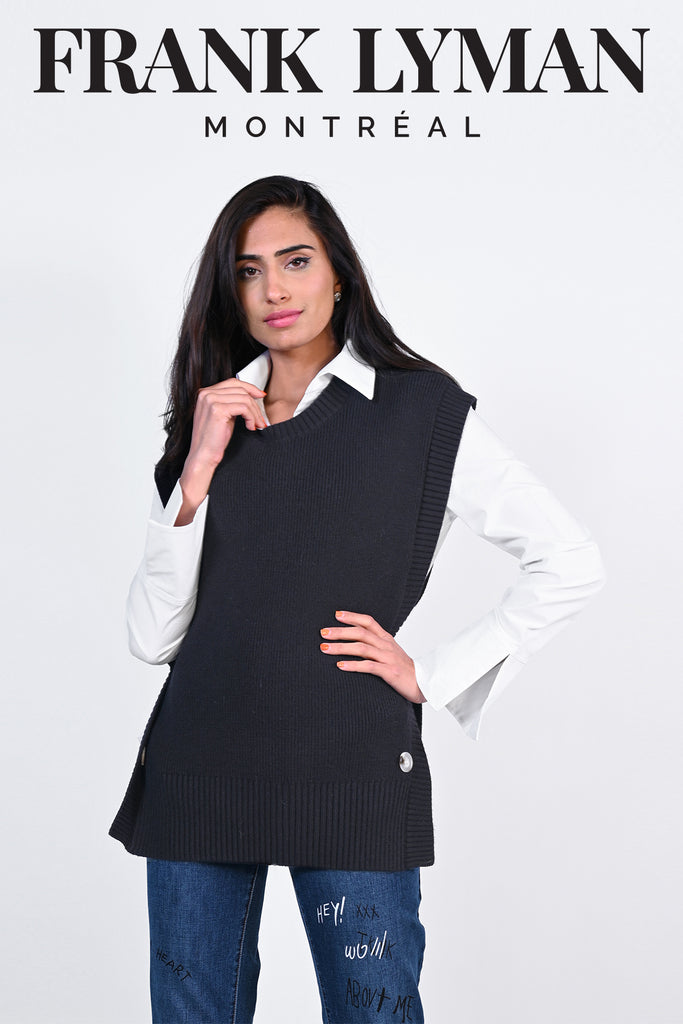 Frank Lyman Montreal Sweaters-Frank Lyman Montreal Sweater Vest-Buy Frank Lyman Montreal Sweaters Online