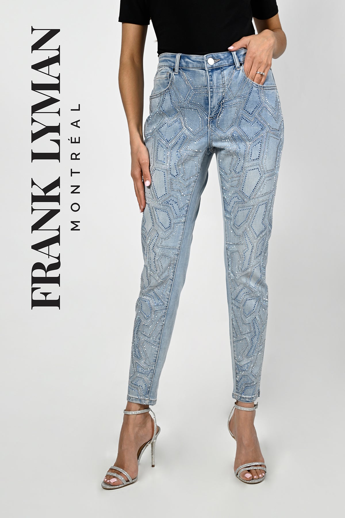 Frank Lyman Montreal Jeans-Frank Lyman Montreal Blue Jeans-Frank Lyman Montreal Sequin Jeans-Buy Frank Lyman Montreal Jeans Online-Frank Lyman Montreal Online Jean Shop