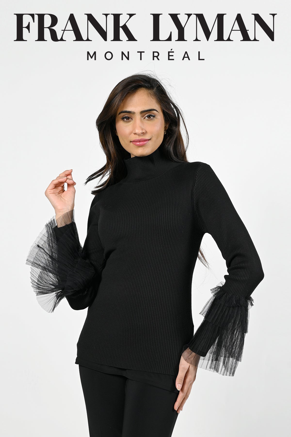 Online Sweater Shop-Frank Lyman Montreal Sweaters-Frank Lyman Montreal Black Sweaters-Buy Frank Lyman Montreal Sweaters Online