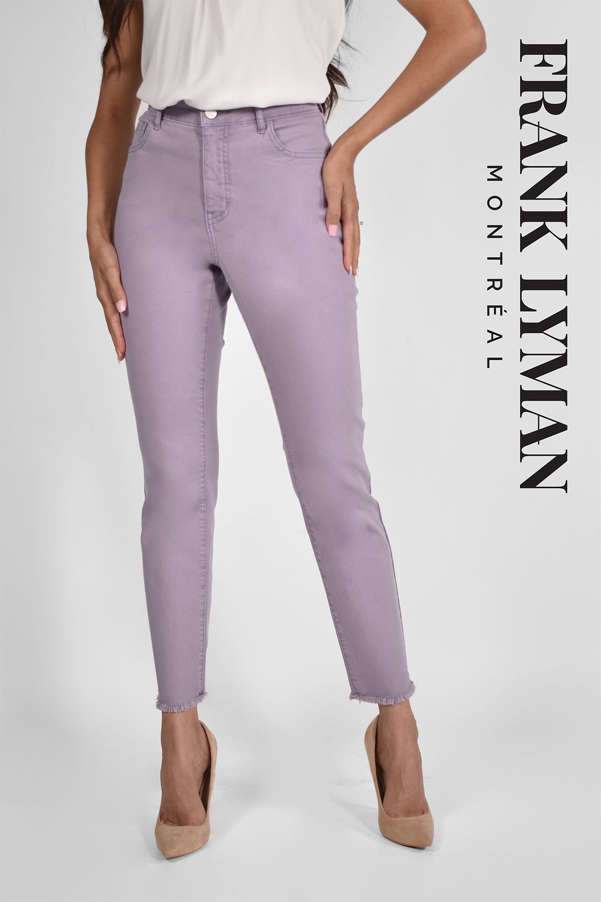 Frank Lyman Montreal Jeans-Buy Frank Lyman Montreal Jeans Online-Frank Lyman Montreal Online Shop-Frank Lyman Montreal Lilac Jeans-Frank Lyman Spring 2022