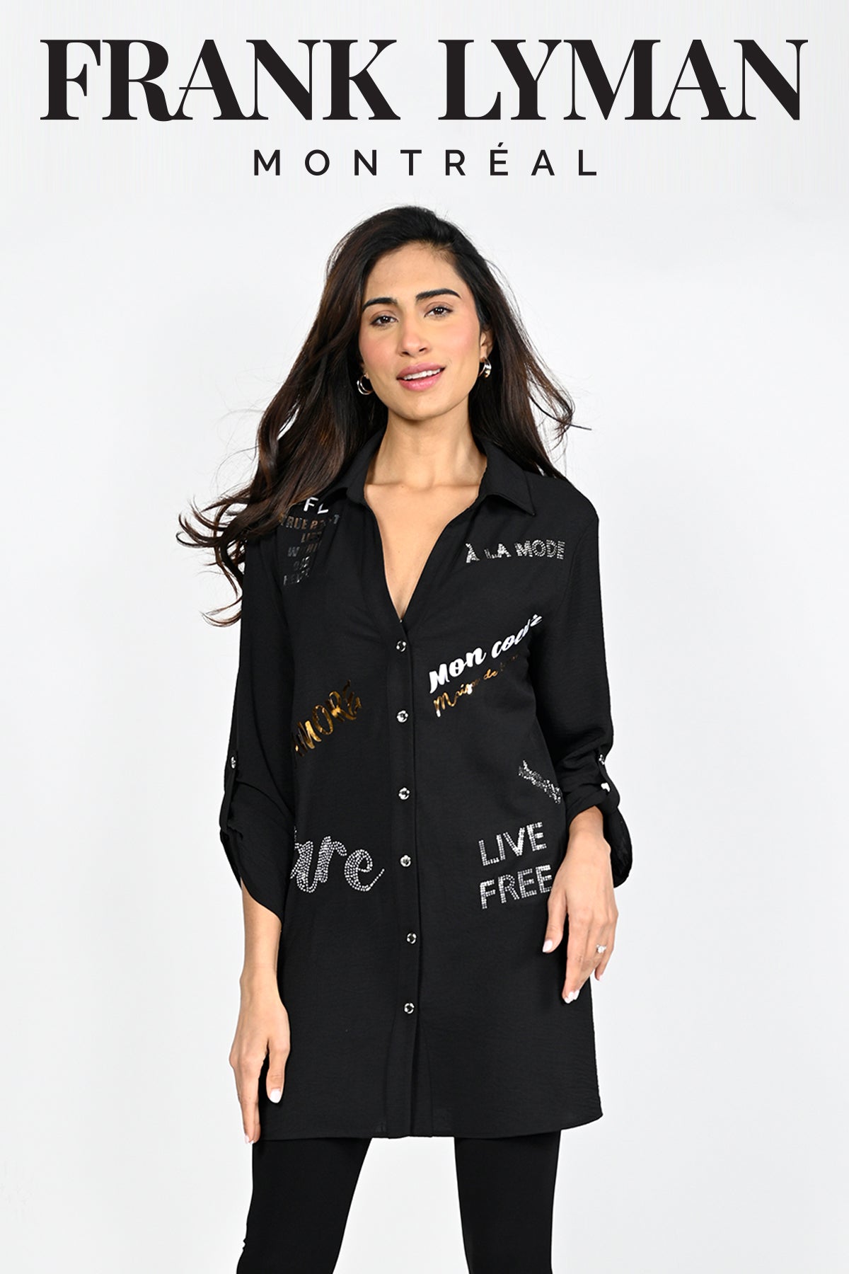 Frank Lyman Montreal Blouses-Buy Frank Lyman Montreal Blouses Online-Frank Lyman Montreal Black Blouses-Frank Lyman Montreal Online Shop