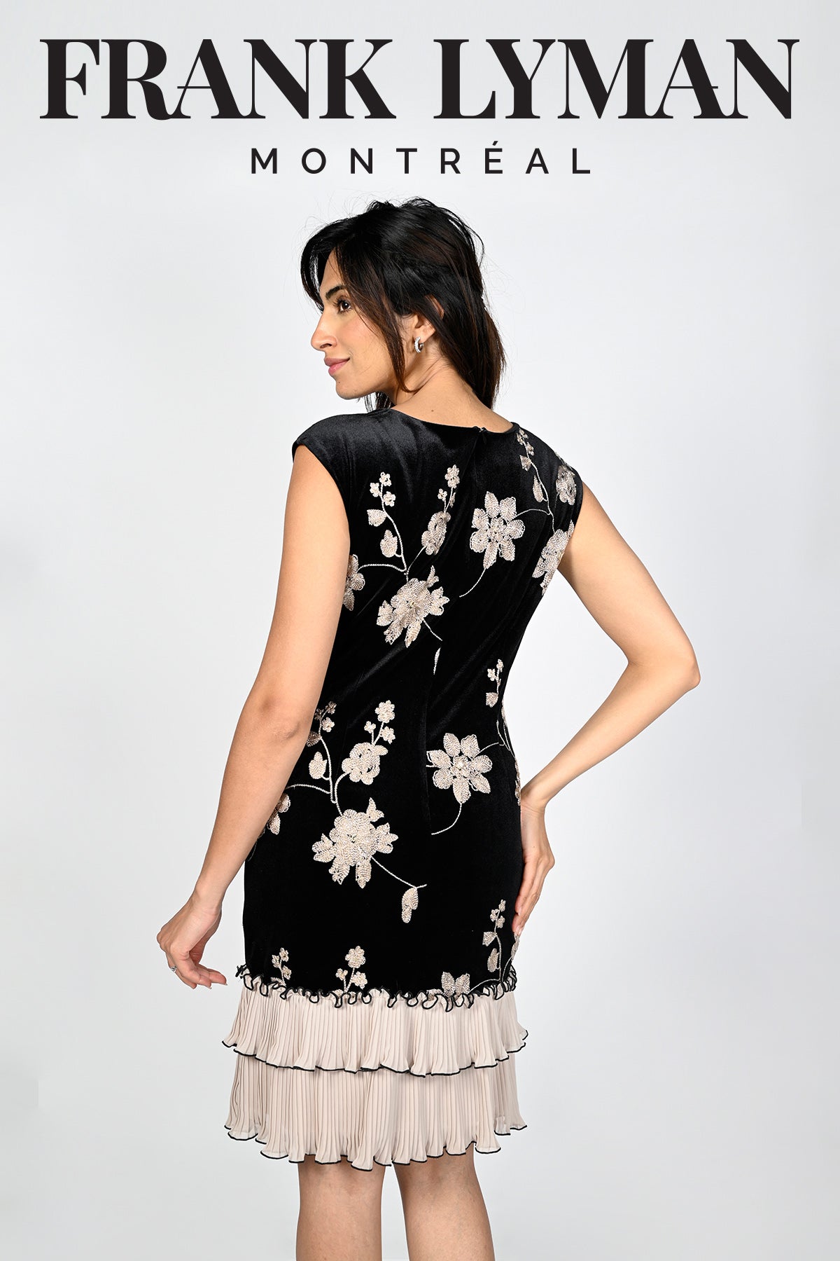 Frank Lyman Montreal Velvet Dress-Frank Lyman Montreal Velvet Dresses Online-Frank Lyman Montreal Online Dress Shop-Online Dress Shop