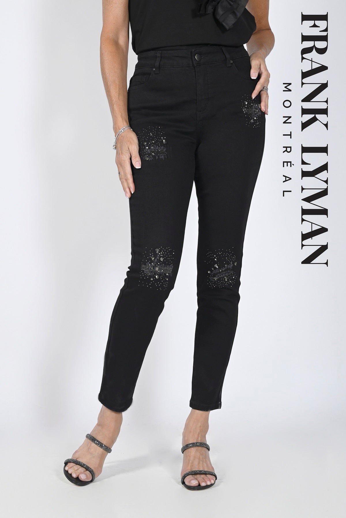 Frank Lyman Montreal Black Jeans-Buy Frank Lyman Montreal Jeans Online-Women's Jeans Online Canada-Frank Lyman Montreal Online Shop