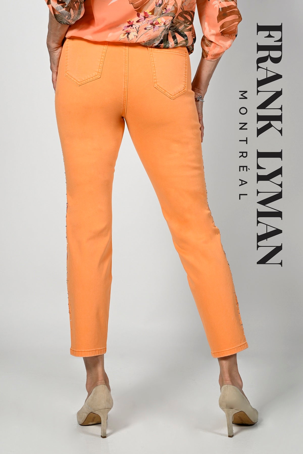 Buy Frank Lyman Montreal Jeans Online-Frank Lyman Montreal Tangerine Jeans-Frank Lyman Montreal Online Shop-Frank Lyman Montreal Spring 2023 Collection