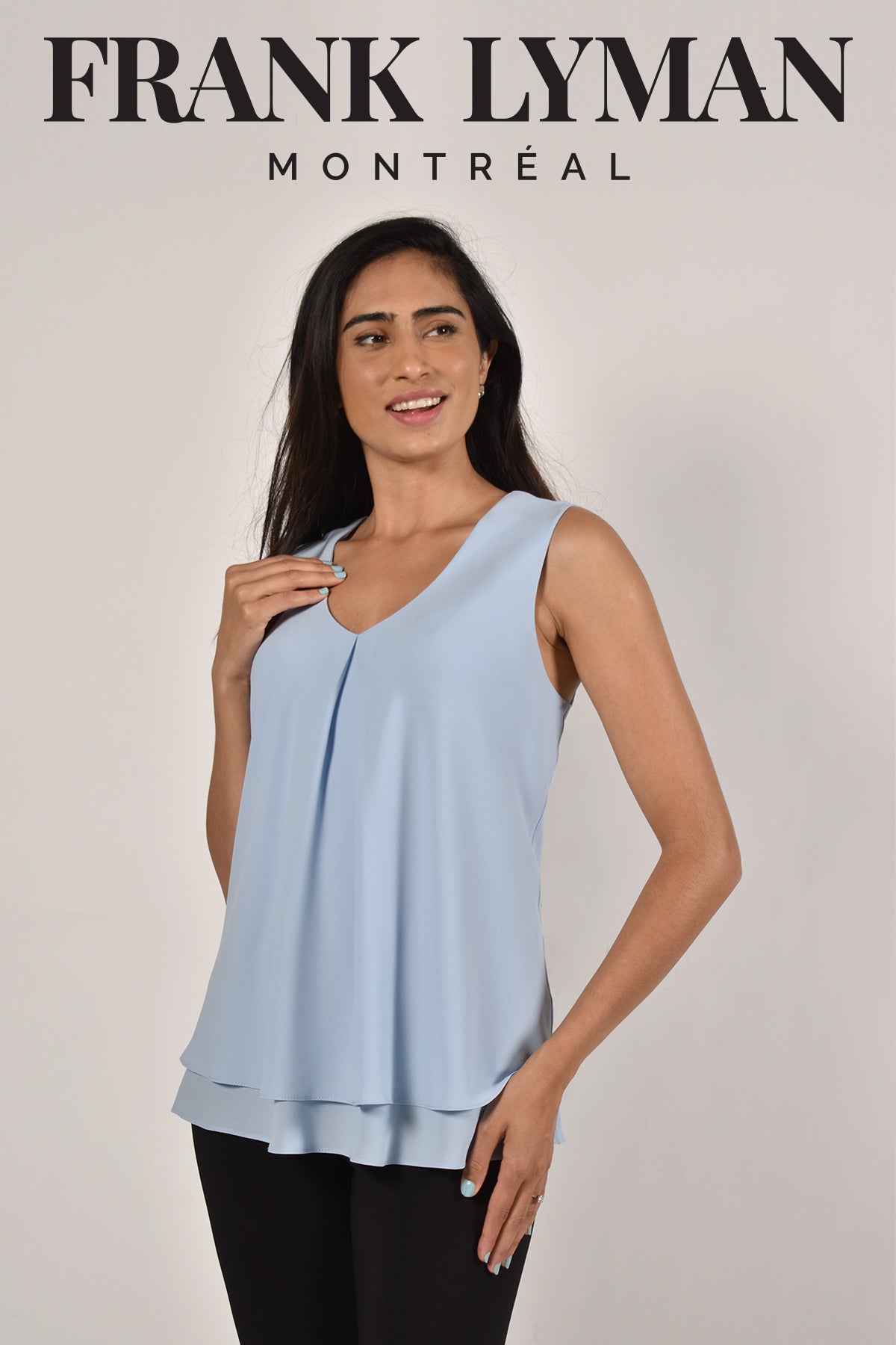 Frank Lyman Montreal Powder Blue Camisoles-Buy Frank Lyman Montreal Camisoles Online-Frank Lyman Montreal Online Shop