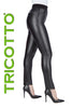 Tricotto Black vegan polyurethane pant
