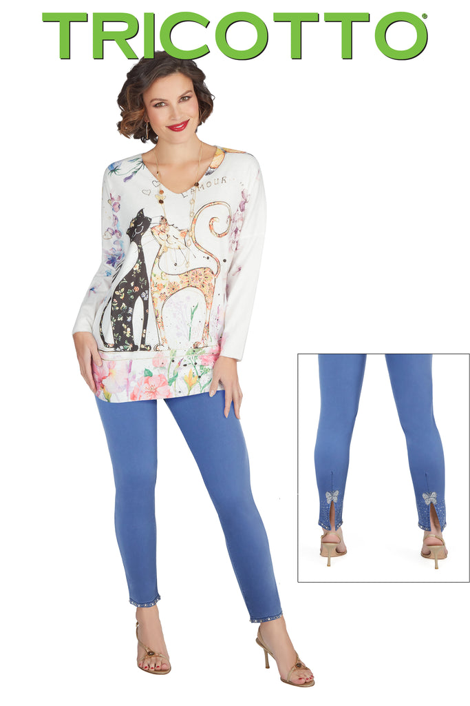 Tricotto Jeans-Tricotto Fashion Montreal-Tricotto Sweaters-Tricotto Online Shop-Jane & John Fashion-Tricotto T-shirts