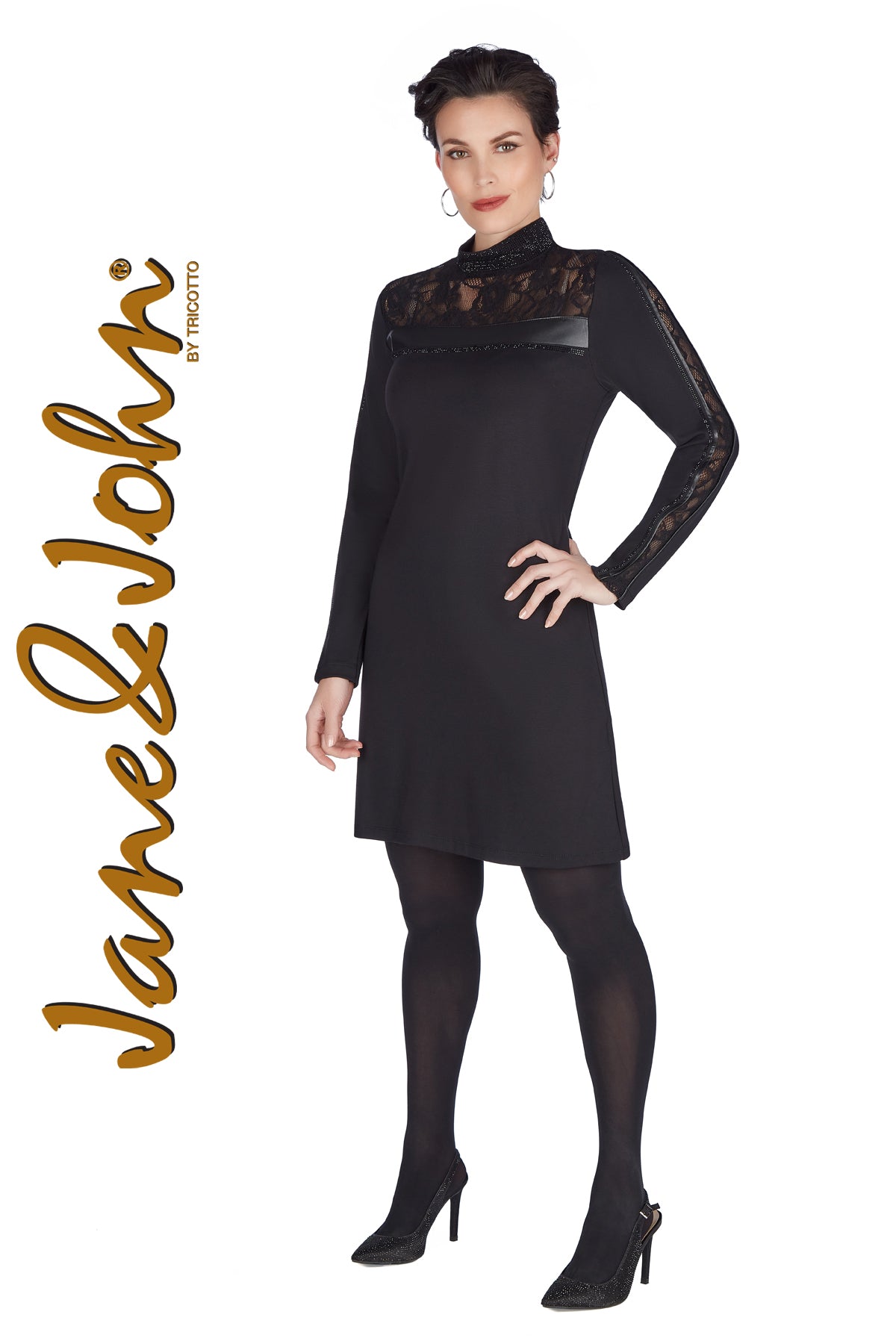 Jane & John Dresses-Little Black Dresses-Jane & John Fashion Montreal-Tricotto Dresses-Tricotto Online Shop