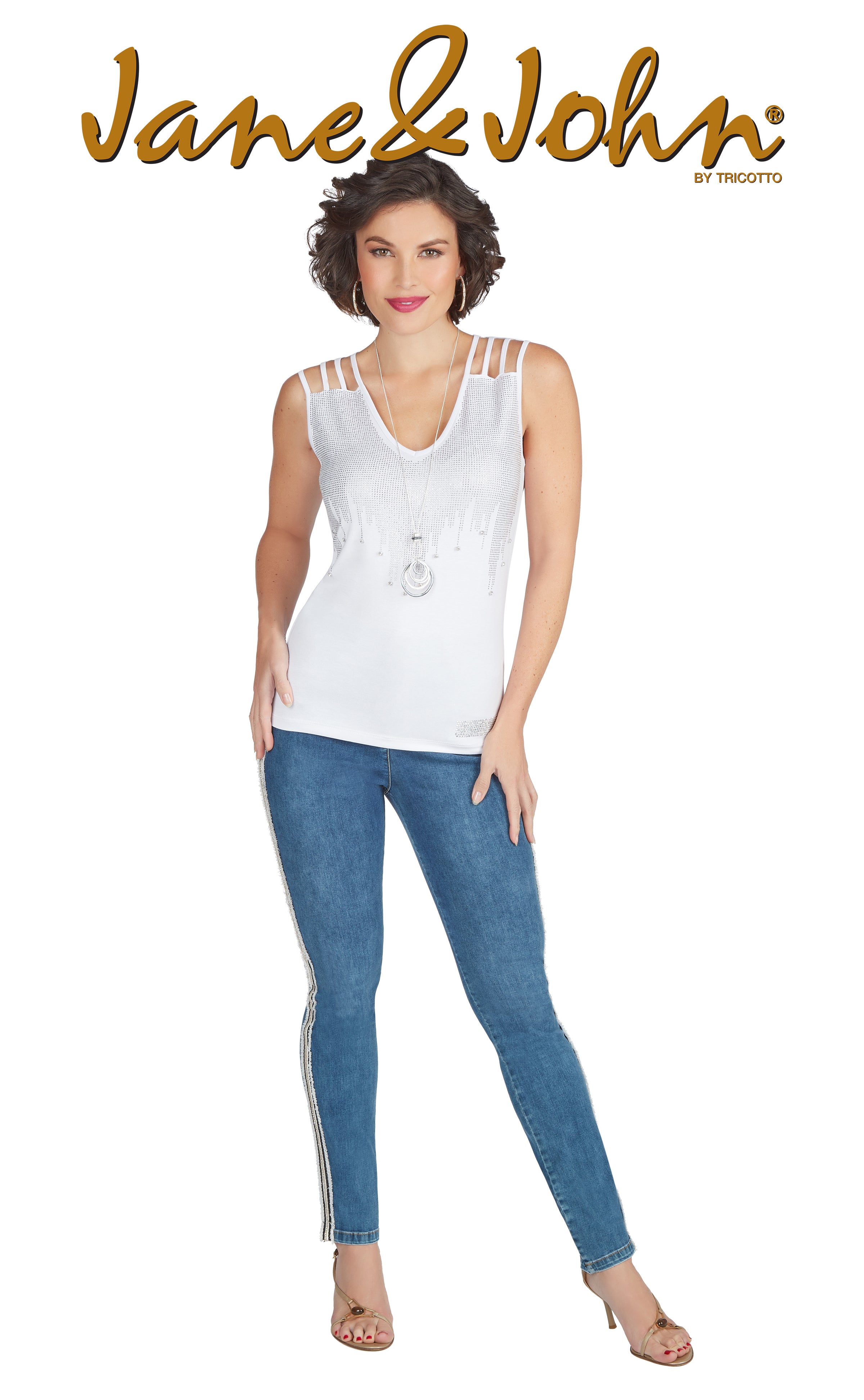 Tricotto Jeans-Tricotto Pants-Tricotto Printemps 2021-Jane & John Fashion-Tricotto T-shirts-Tricotto Fashion Montreal