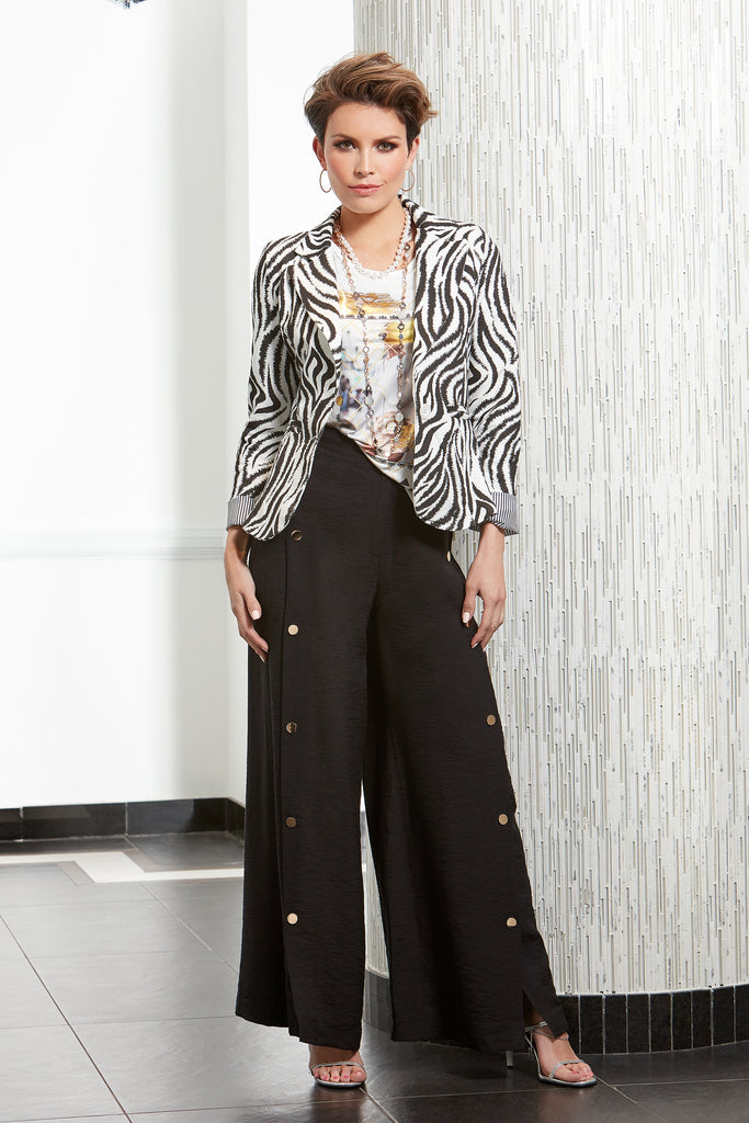 Tricotto Pants-Tricotto Black Pants-Tricotto Fashion Online-Tricotto Spring 2020
